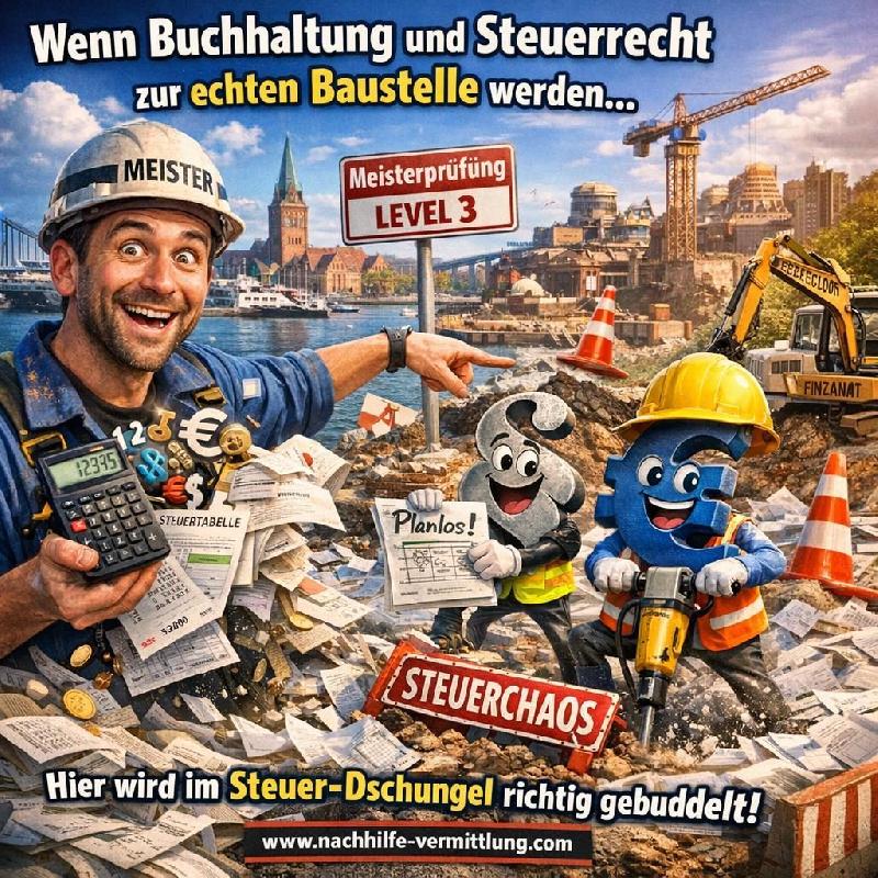 Nachhilfe Buchhaltung, Steuerlehre, Rechnungswesen, Buchführung, Steuerrecht Kiel